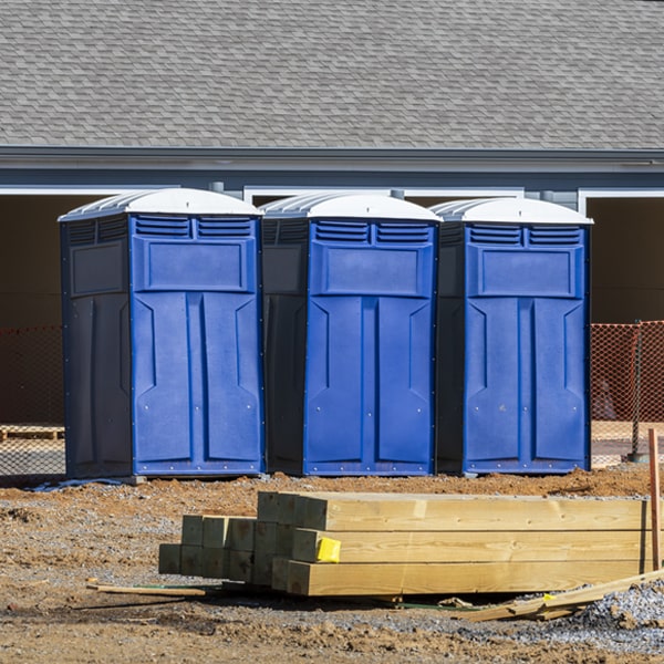 are there any restrictions on where i can place the portable restrooms during my rental period in Brimfield IL